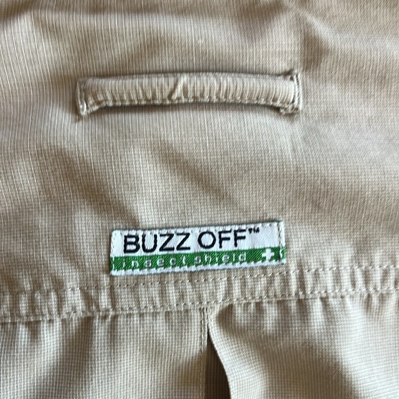 10 SHIRT BUZZ OFF™️ Insect Shield Outdoor Hunting Khaki Scent Blocker mosquitoes - Picture 8 of 10